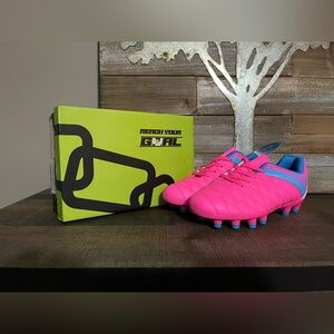 Brooman Kids Soccer or Football Cleats Boys Girls Outdoor Firm Ground Size 13